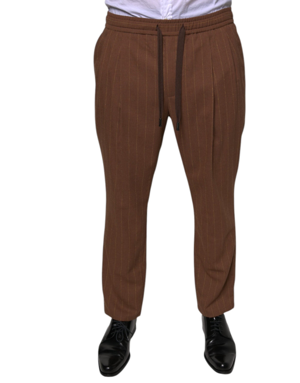 Men’s Dolce & Gabbana Brown Stripes Skinny Men Dress Pants