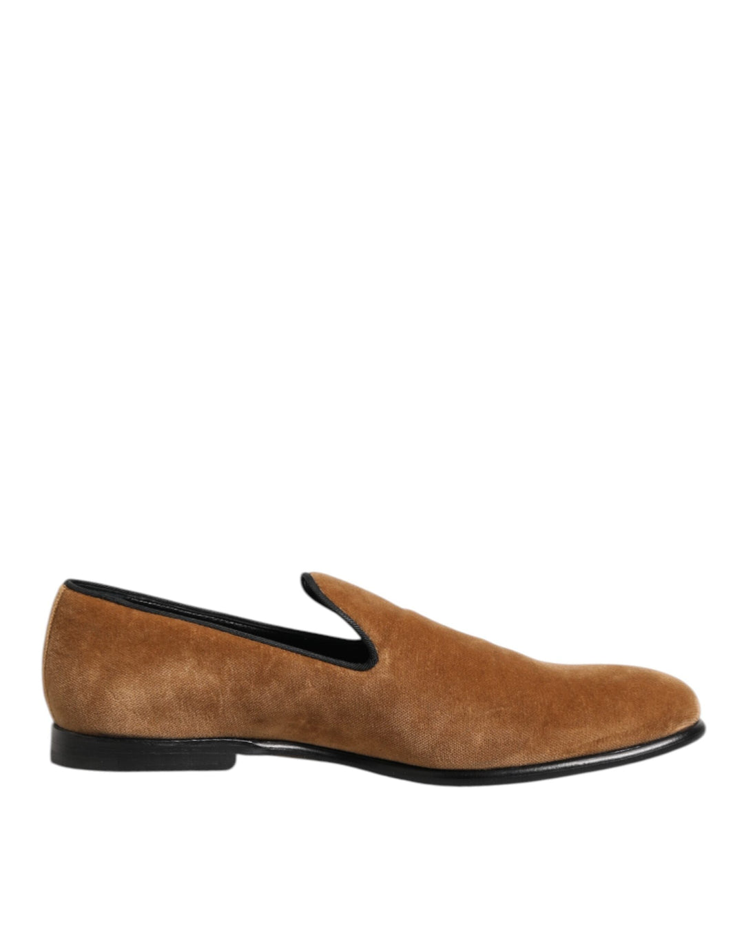 Men’s Dolce &amp; Gabbana Brown Suede Slip on Men Loafers Formal Shoes