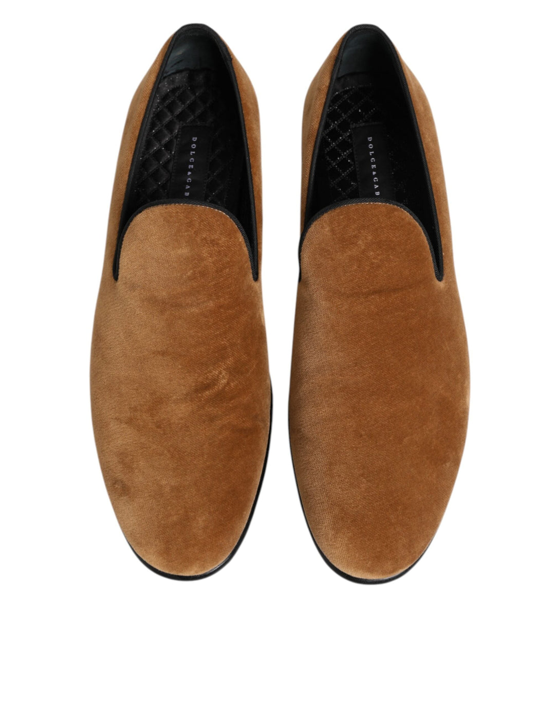 Men’s Dolce &amp; Gabbana Brown Suede Slip on Men Loafers Formal Shoes