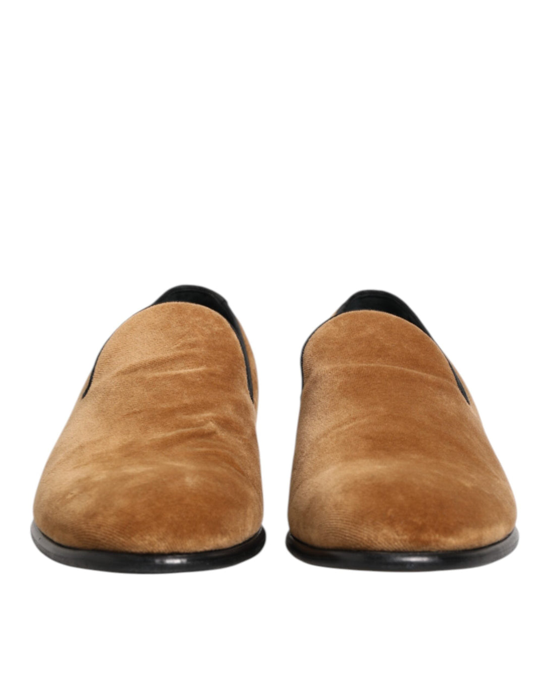 Men’s Dolce & Gabbana Brown Suede Slip on Men Loafers Formal Shoes