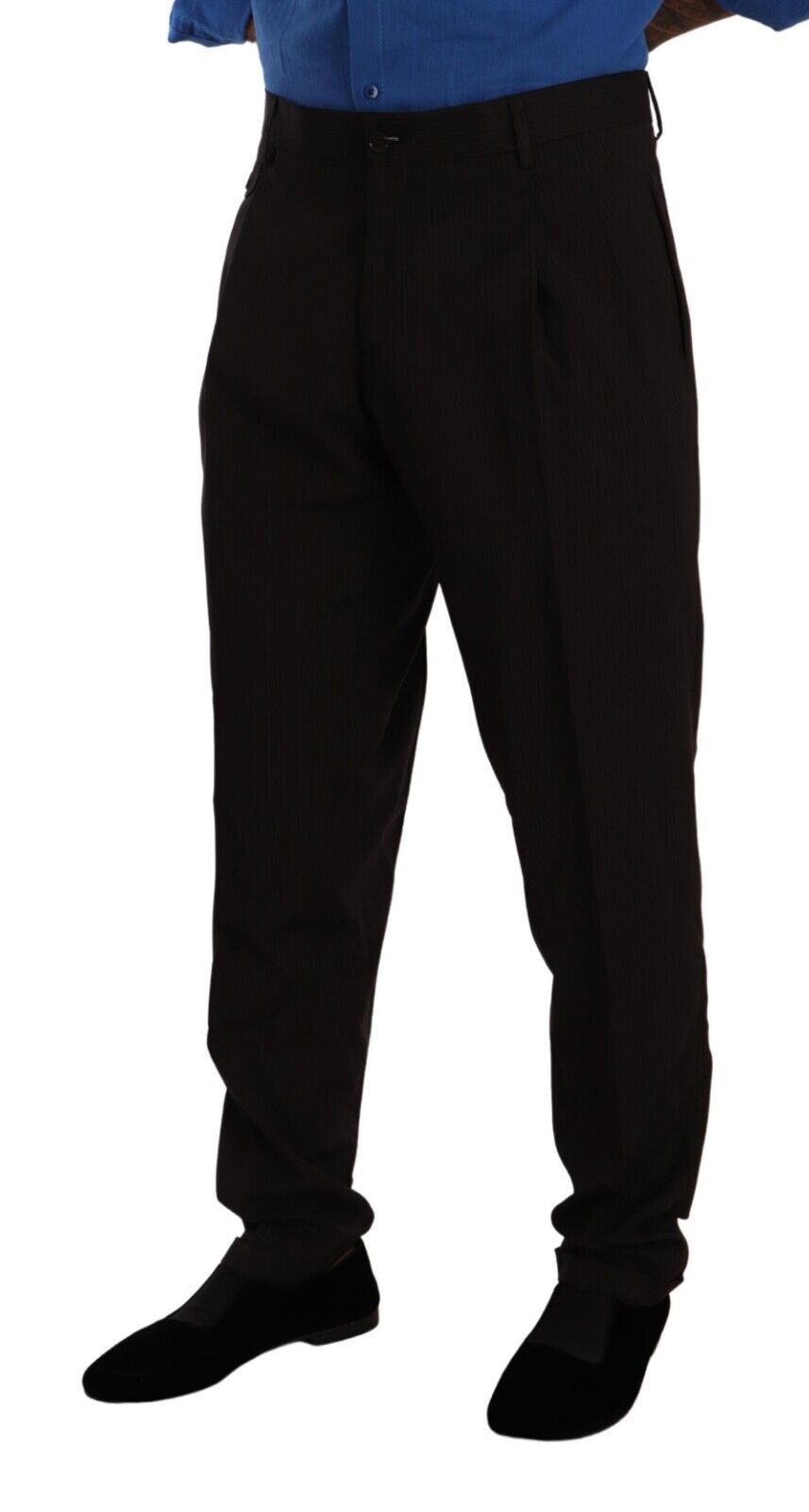 Men’s Dolce & Gabbana Brown Wool Skinny Formal Dress Pants