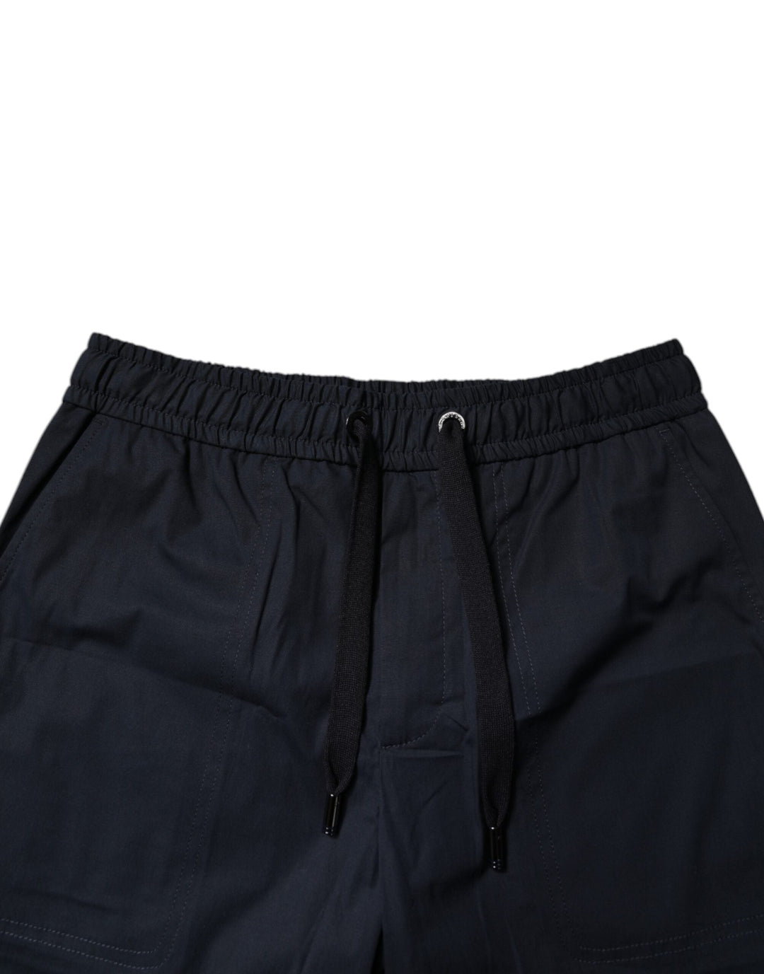 Men’s Dolce &amp; Gabbana Dark Blue Cotton Bermuda Sweatshorts Shorts