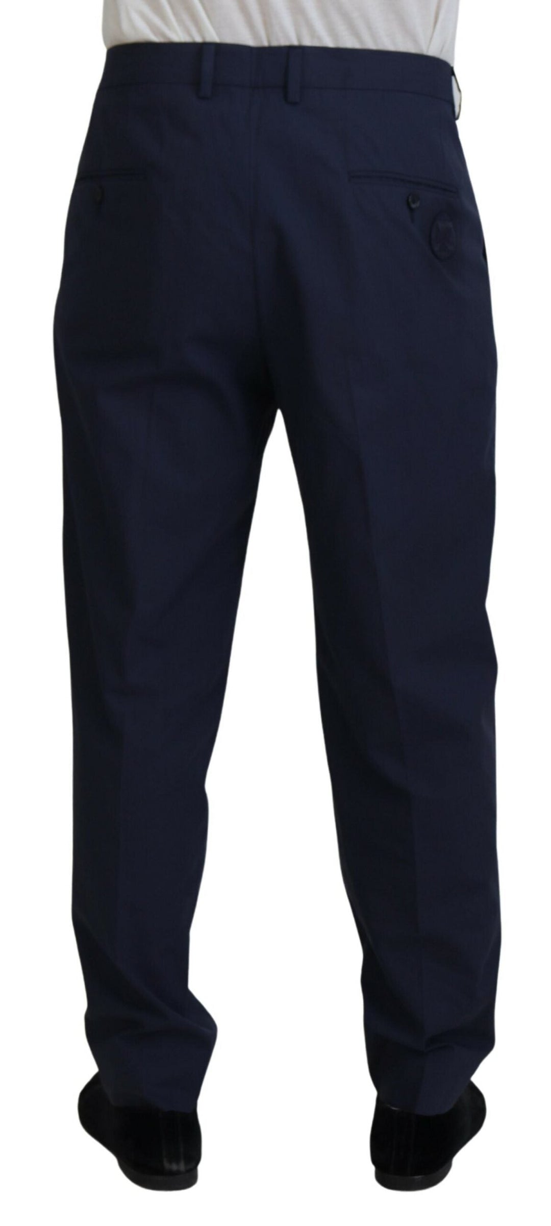 Men’s Dolce &amp; Gabbana Dark Blue Cotton Chino Formal Pants