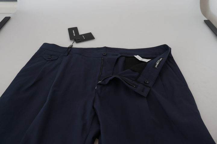 Men’s Dolce &amp; Gabbana Dark Blue Cotton Chino Formal Pants