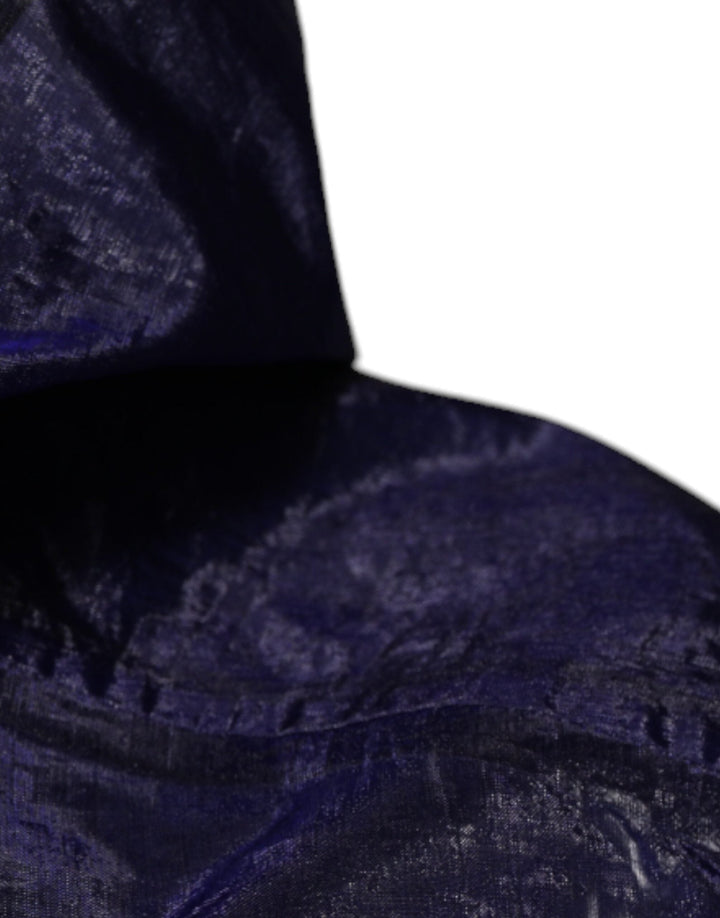Men’s Dolce &amp; Gabbana Dark Blue Cotton Hooded Men Raincoat Jacket