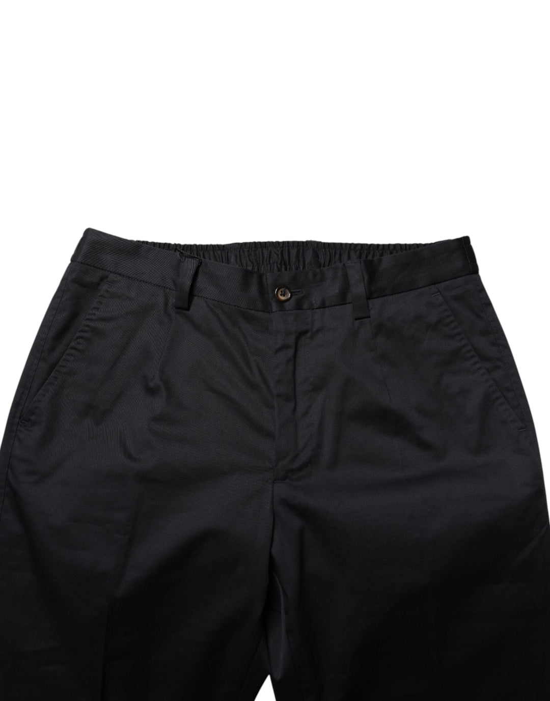 Men’s Dolce &amp; Gabbana Dark Blue Cotton Skinny Dress Trouser Pants