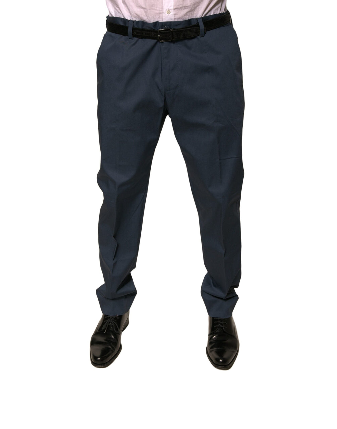 Men’s Dolce & Gabbana Dark Blue Cotton Stretch Skinny Men Dress Pants