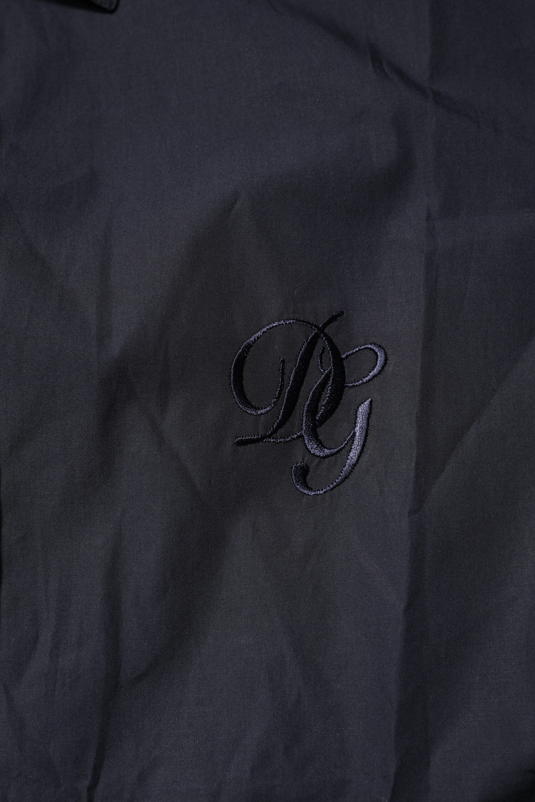 Men’s Dolce &amp; Gabbana Dark Blue Martini Cotton Dress Formal Shirt