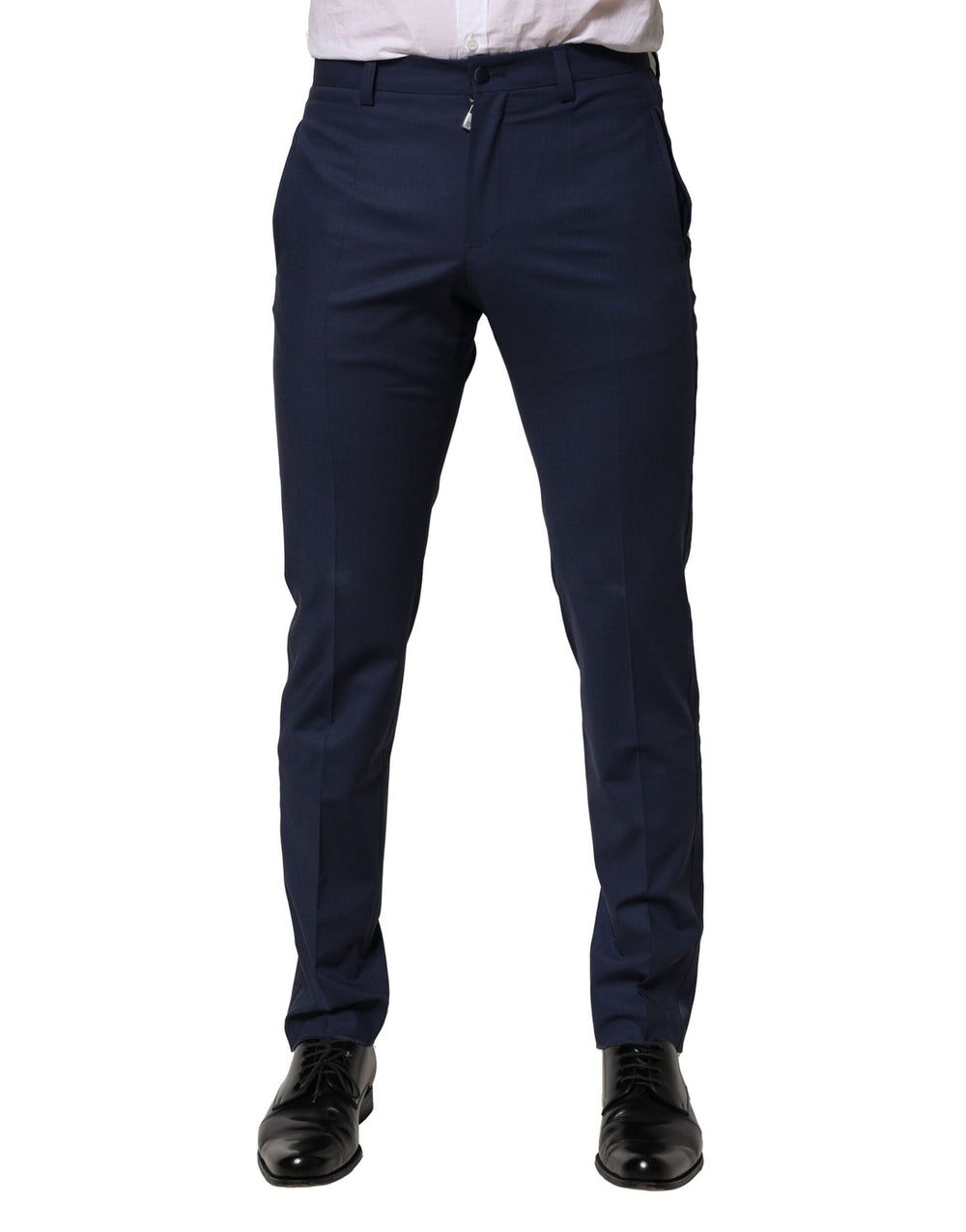 Men’s Dolce & Gabbana Dark Blue Wool Dress Formal Pants