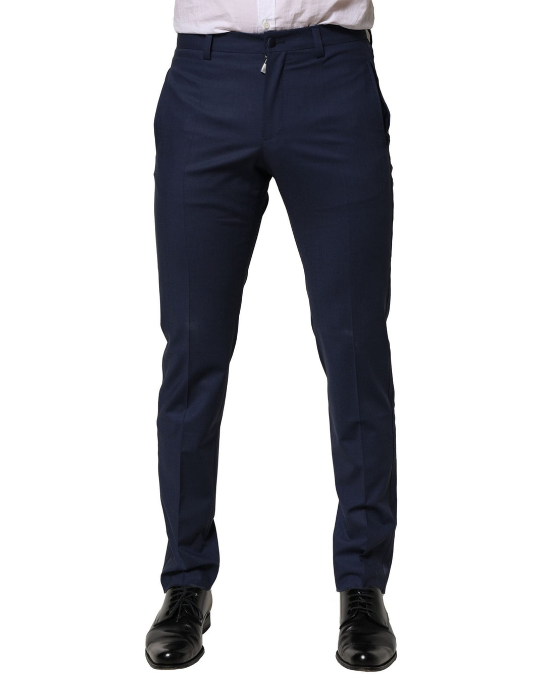 Men’s Dolce &amp; Gabbana Dark Blue Wool Dress Formal Pants