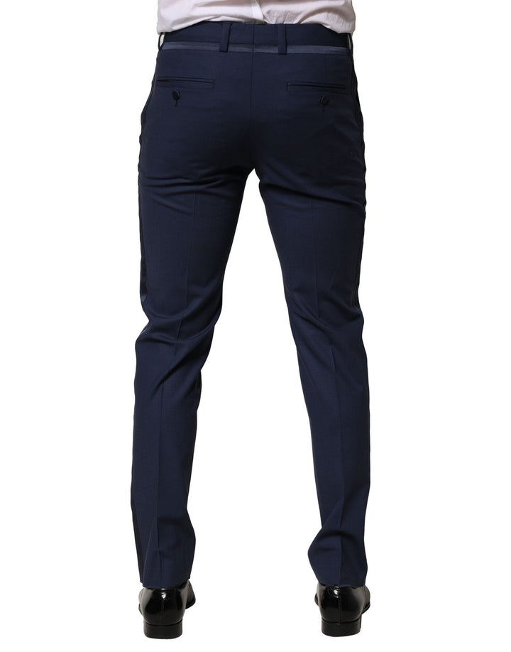 Men’s Dolce &amp; Gabbana Dark Blue Wool Dress Formal Pants