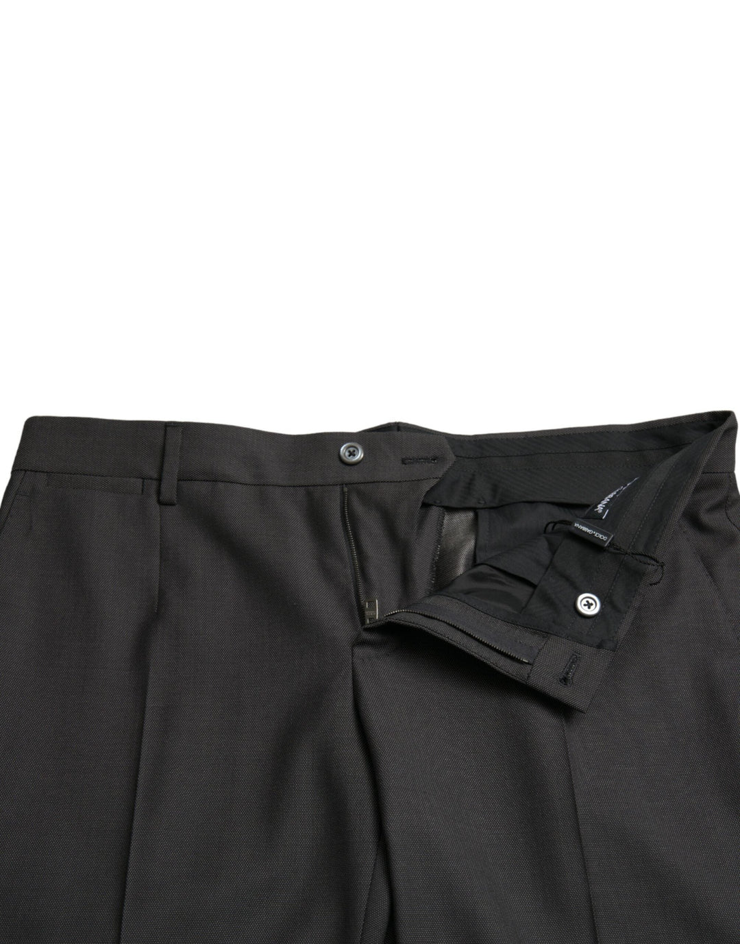 Men’s Dolce &amp; Gabbana Dark Gray Stretch Slim Formal Pants