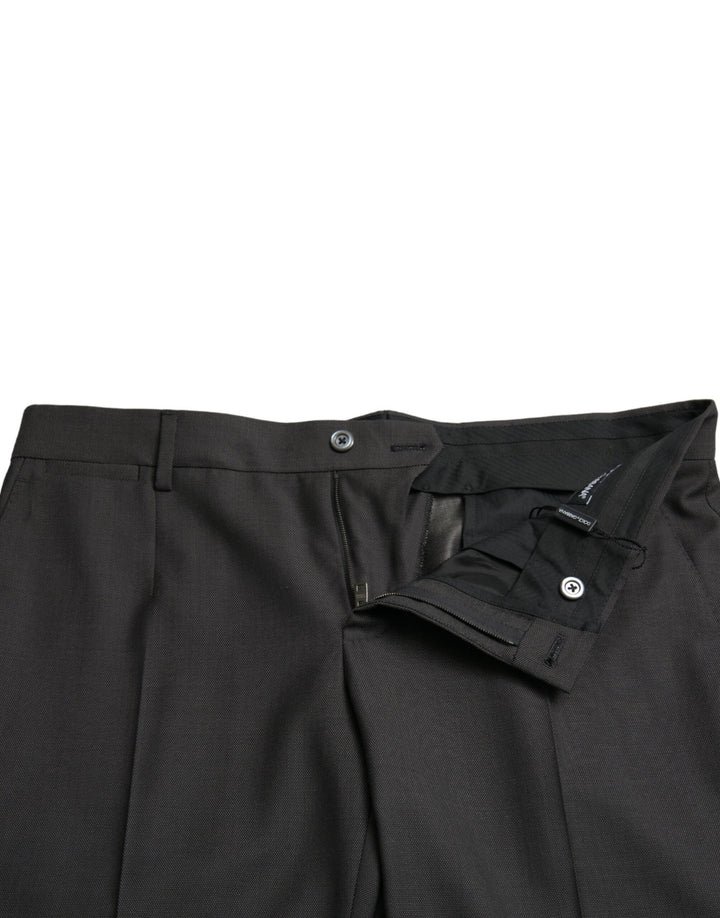 Men’s Dolce &amp; Gabbana Dark Gray Stretch Slim Formal Pants