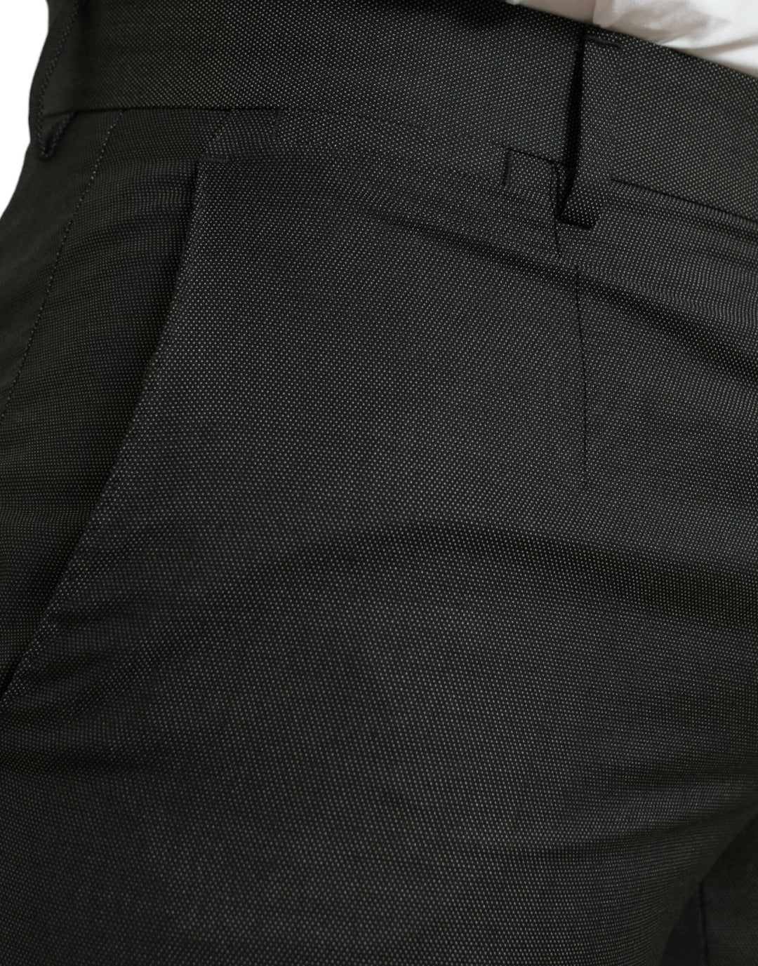 Men’s Dolce &amp; Gabbana Dark Gray Stretch Slim Formal Pants