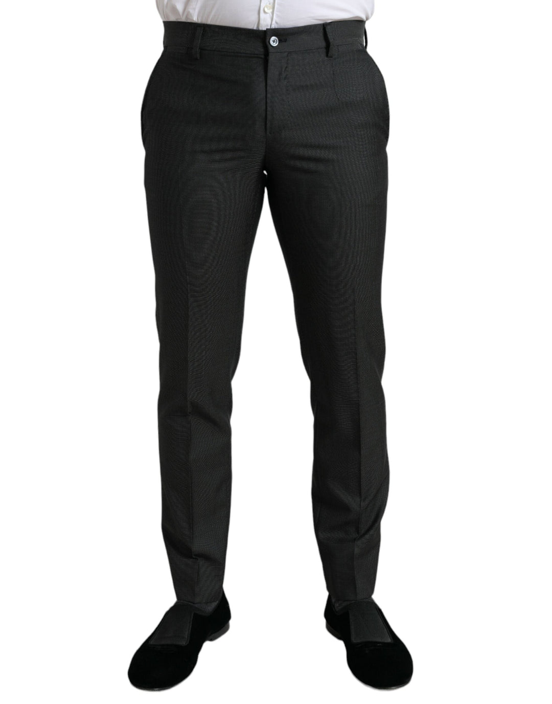 Men’s Dolce & Gabbana Dark Gray Stretch Slim Formal Pants