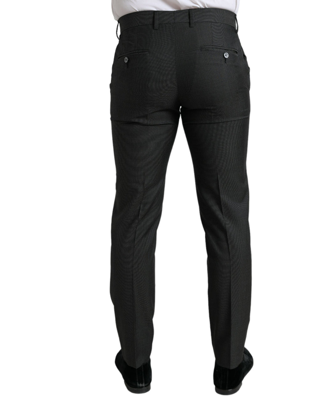Men’s Dolce & Gabbana Dark Gray Stretch Slim Formal Pants