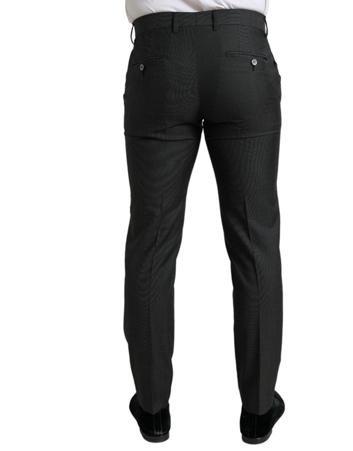 Men’s Dolce &amp; Gabbana Dark Gray Stretch Slim Formal Pants