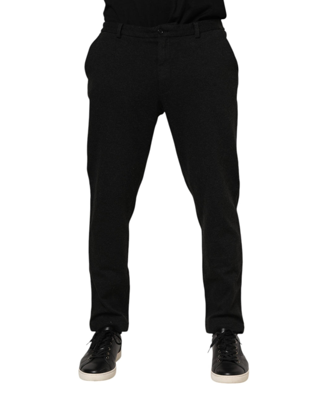 Men’s Dolce & Gabbana Dark Gray Viscose Dress Men Pants