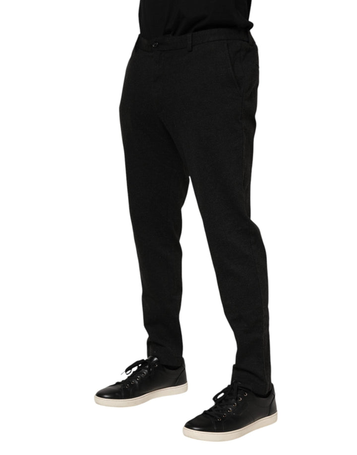 Men’s Dolce &amp; Gabbana Dark Gray Viscose Dress Men Pants