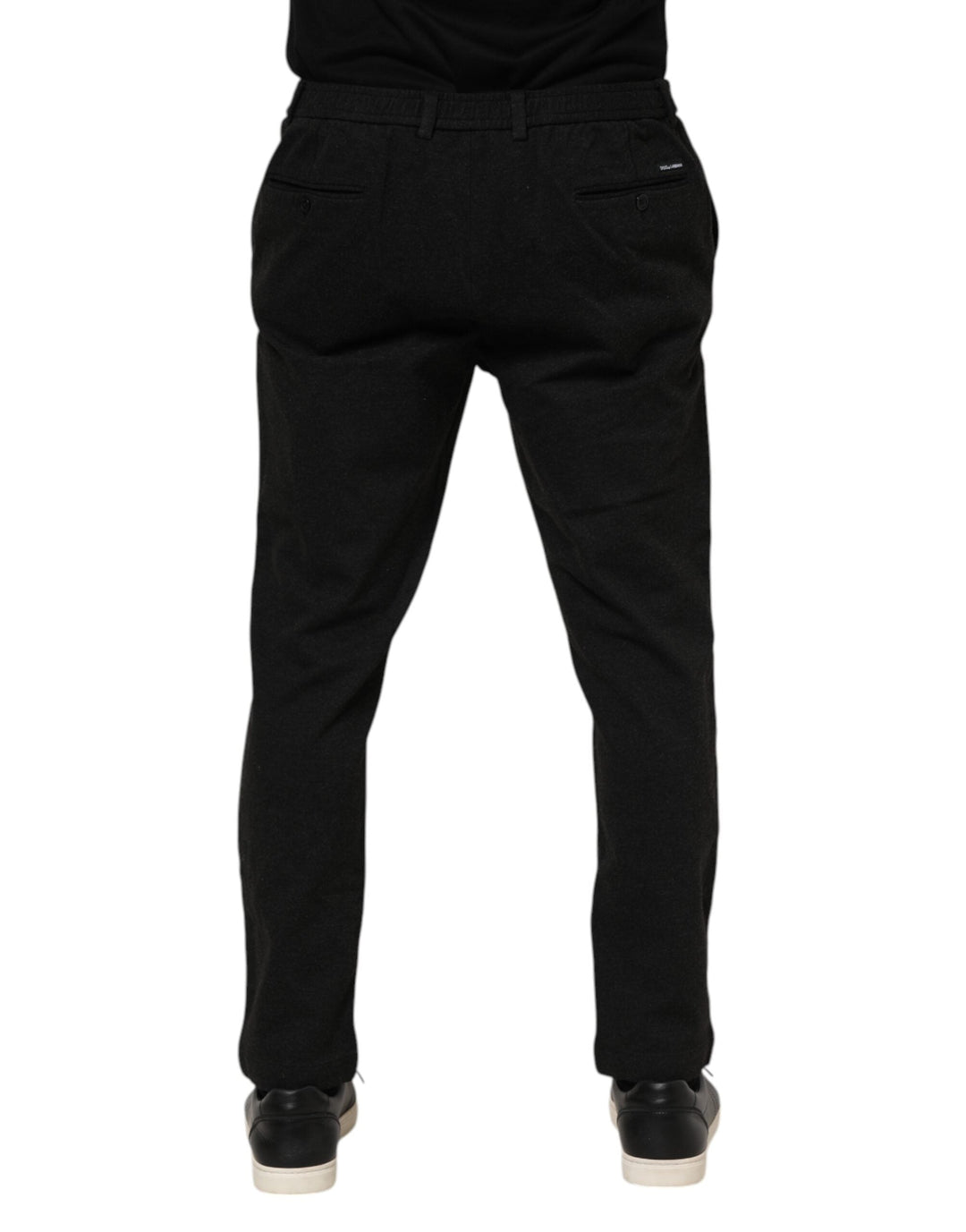 Men’s Dolce &amp; Gabbana Dark Gray Viscose Dress Men Pants