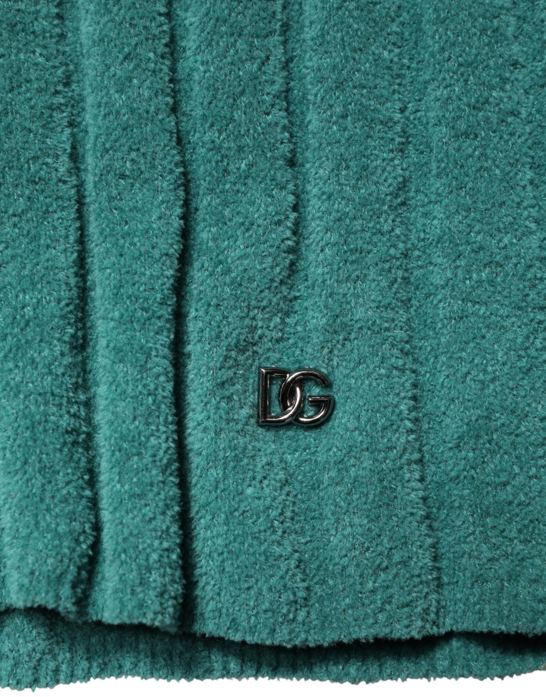 Dolce &amp; Gabbana Dark Green Cotton Blend Men Crew Neck T-shirt