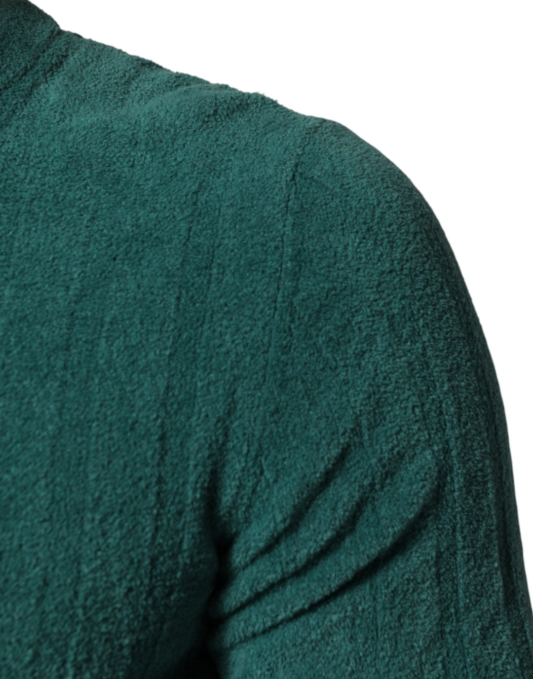 Dolce &amp; Gabbana Dark Green Cotton Blend Men Crew Neck T-shirt