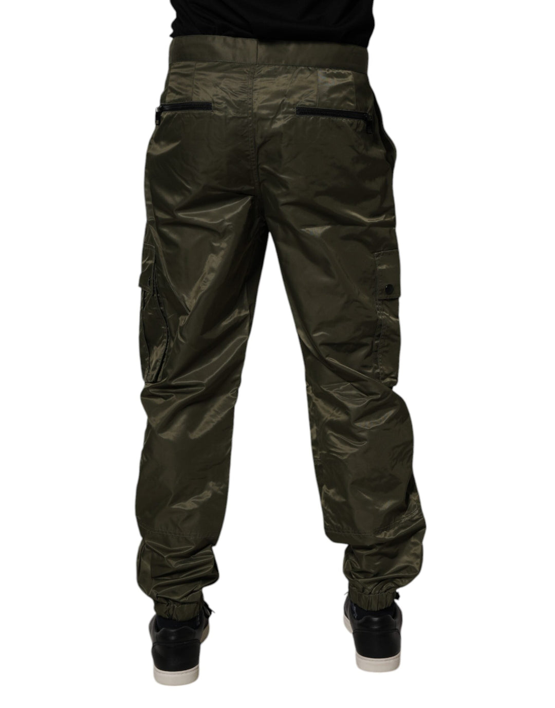 Men’s Dolce &amp; Gabbana Dark Green Nylon Cargo Pants