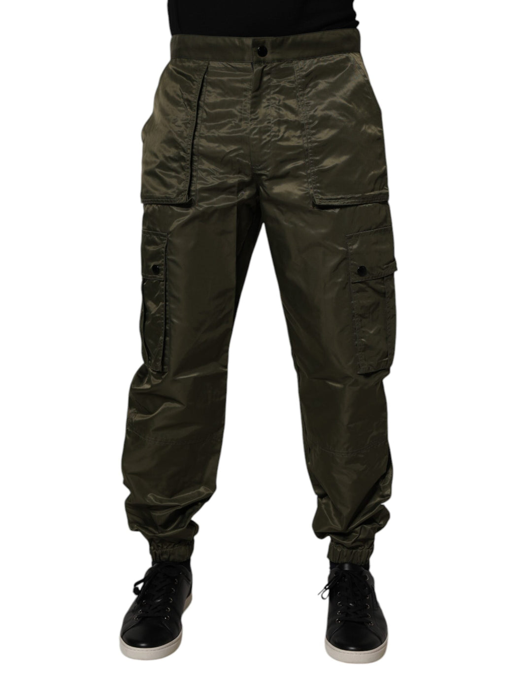 Men’s Dolce & Gabbana Dark Green Nylon Cargo Pants