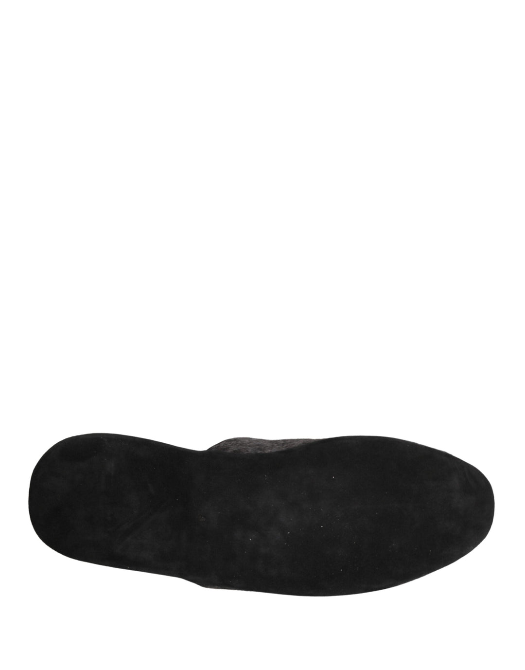Men’s Dolce &amp; Gabbana Dark Grey Charcoal Wool Red Slippers Shoes