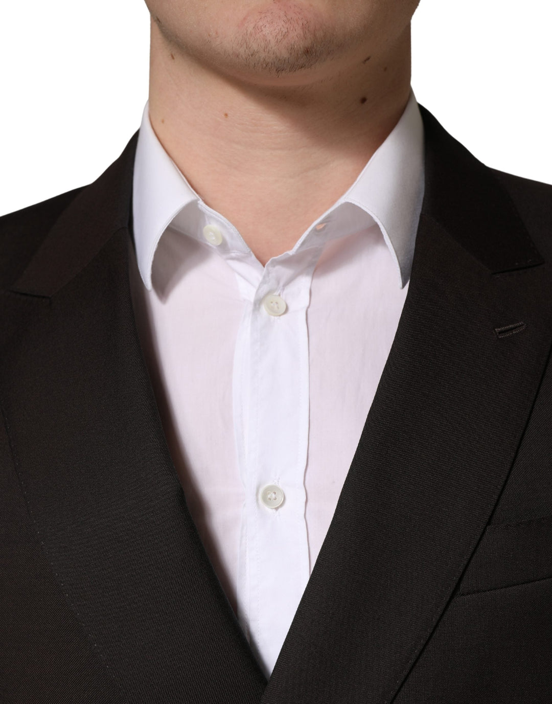 Men’s Dolce &amp; Gabbana Dark Violet Wool Double Breasted Suit Jacket