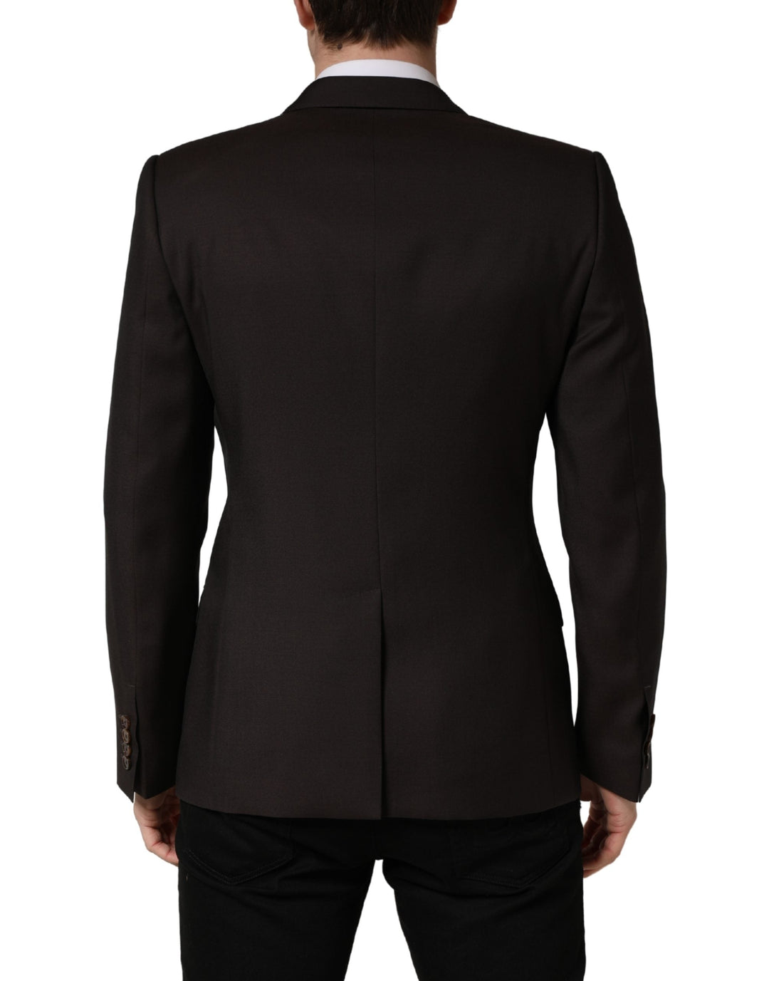 Men’s Dolce &amp; Gabbana Dark Violet Wool Double Breasted Suit Jacket