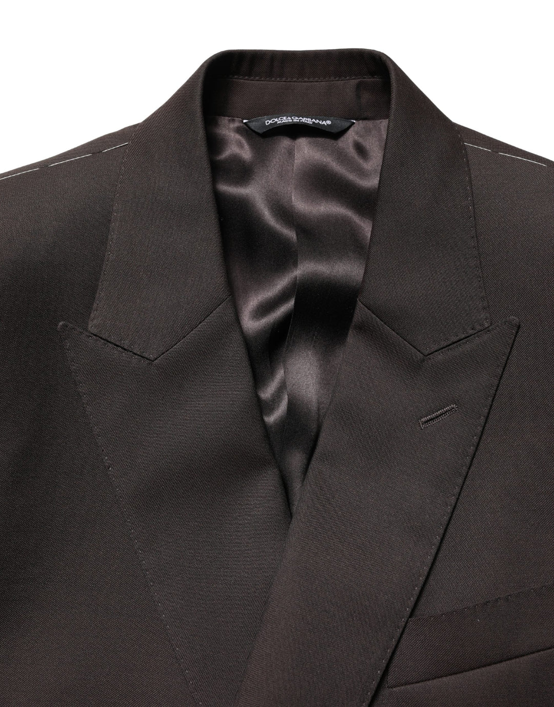 Men’s Dolce &amp; Gabbana Dark Violet Wool Double Breasted Suit Jacket