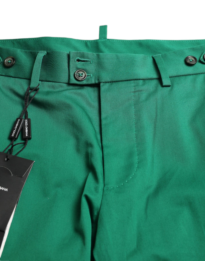 Men’s Dolce &amp; Gabbana Deep Green Cotton Stretch Men Bermuda Shorts