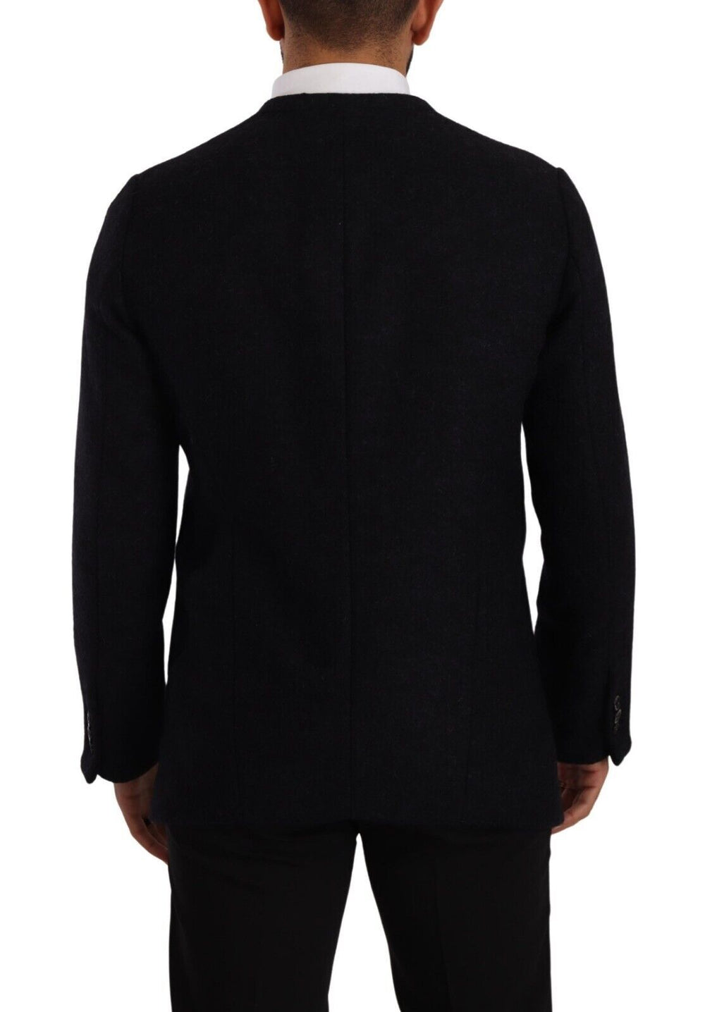Men’s Dolce & Gabbana Gray Alpaca Button Down Men Coat Jacket