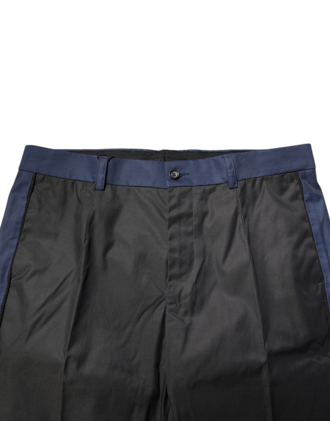 Men’s Dolce &amp; Gabbana Gray Blue Cotton 3/4 Chinos Crop Trouser Pants