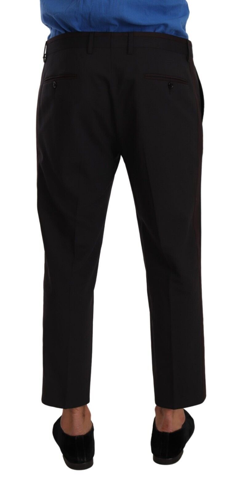 Men’s Dolce & Gabbana Gray Bordeaux Wool Trouser Dress Pants