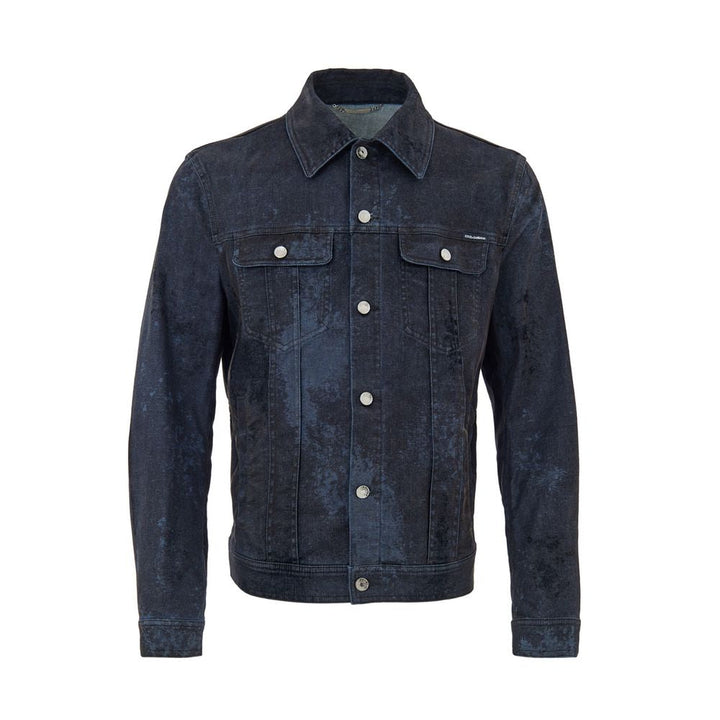 Men’s Dolce &amp; Gabbana Gray Cotton Denim Jacket