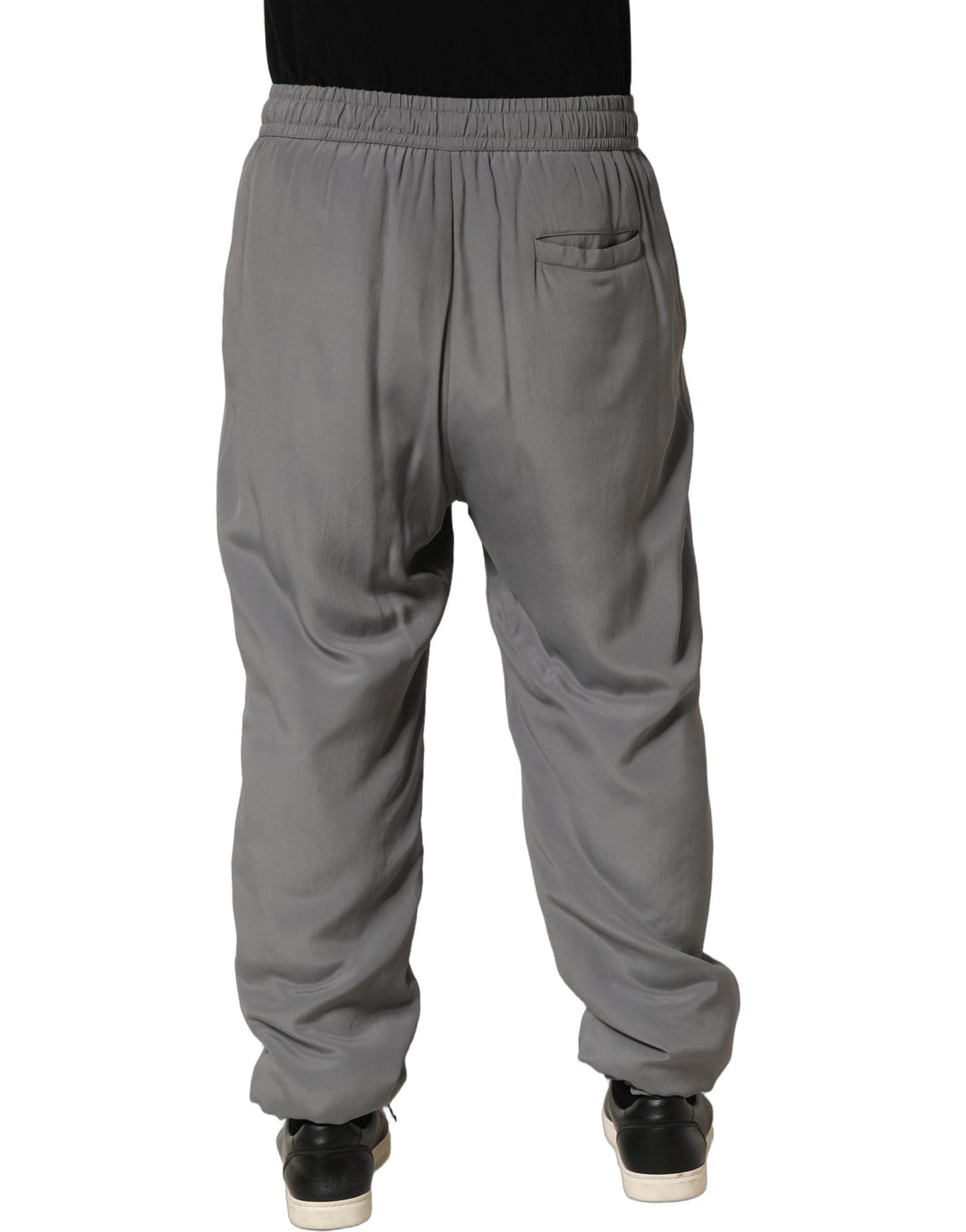 Men’s Dolce &amp; Gabbana Gray Cotton Jogger Sweatpants Trouser Pants