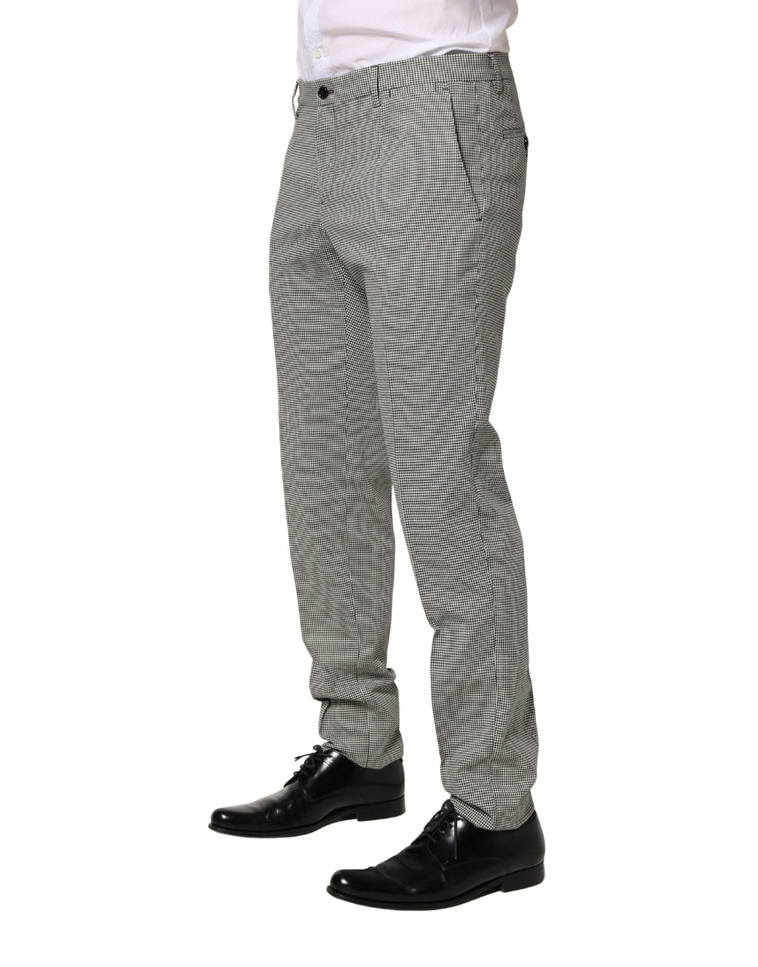 Men’s Dolce & Gabbana Gray Cotton Skinny Dress Formal Trouser Pants