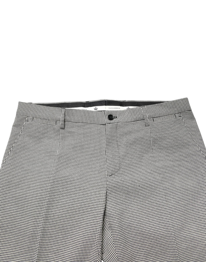 Men’s Dolce &amp; Gabbana Gray Cotton Skinny Dress Formal Trouser Pants