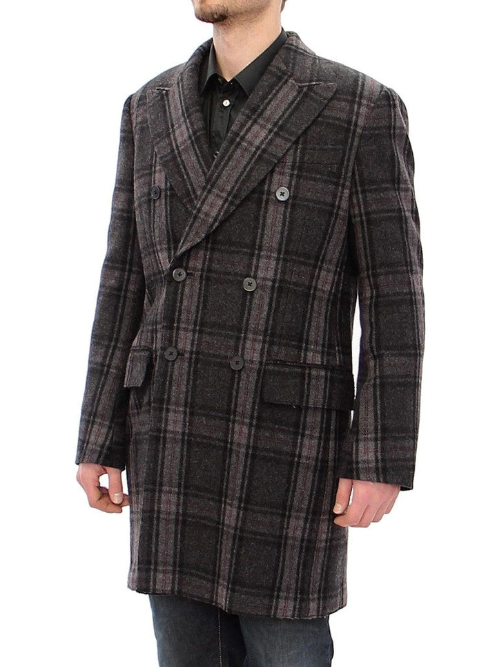 Men’s Dolce &amp; Gabbana Gray Double Breasted Coat Jacket