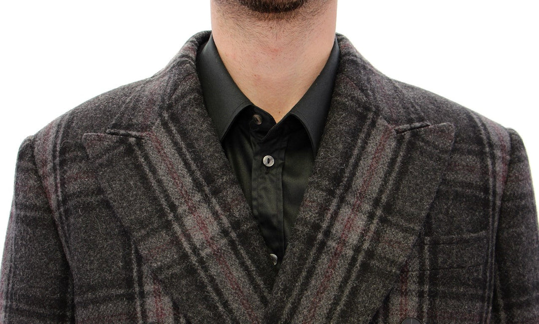 Men’s Dolce &amp; Gabbana Gray Double Breasted Coat Jacket
