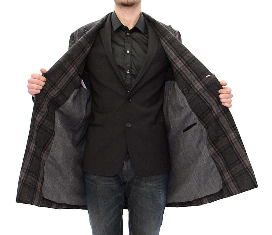 Men’s Dolce & Gabbana Gray Double Breasted Coat Jacket