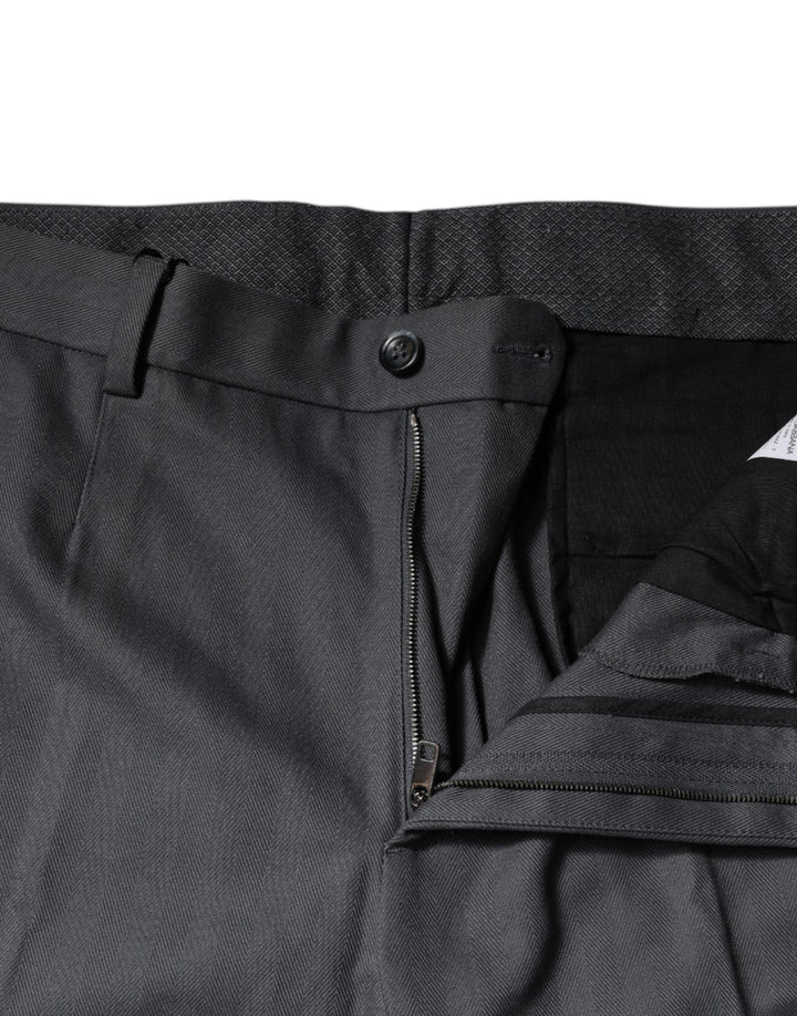 Pantalon habillé fuselé gris Dolce &amp;amp; Gabbana