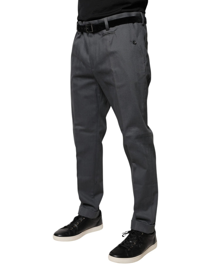 Pantalon habillé fuselé gris Dolce &amp;amp; Gabbana