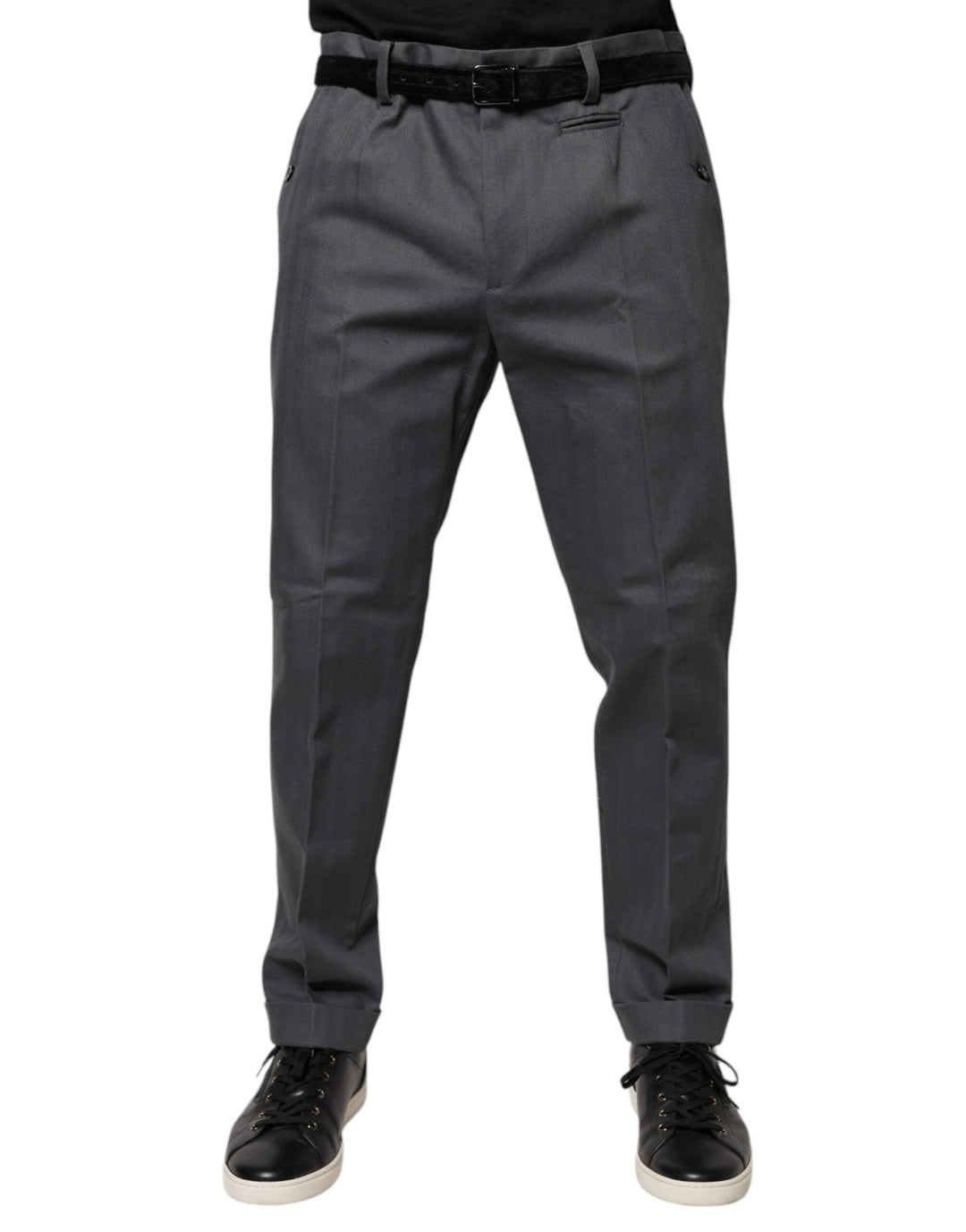 Pantalon habillé fuselé gris Dolce &amp;amp; Gabbana