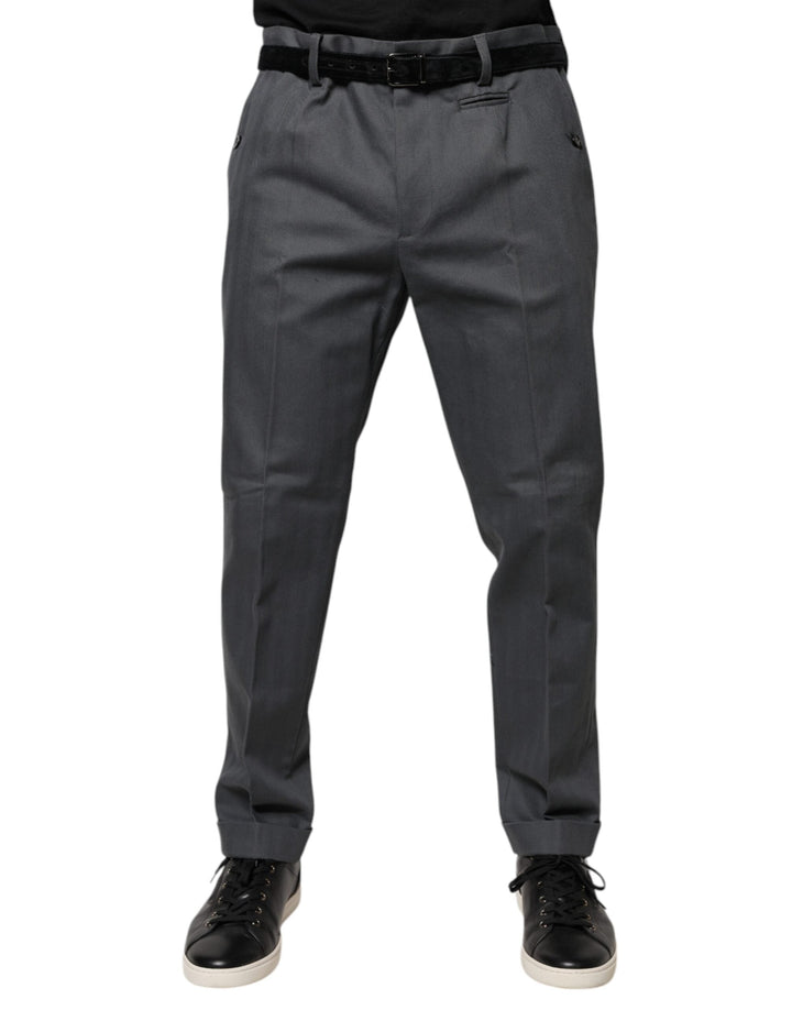 Pantalon habillé fuselé gris Dolce &amp;amp; Gabbana