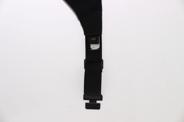 Dolce &amp; Gabbana Gray Waist Belt Silk Cummerbund