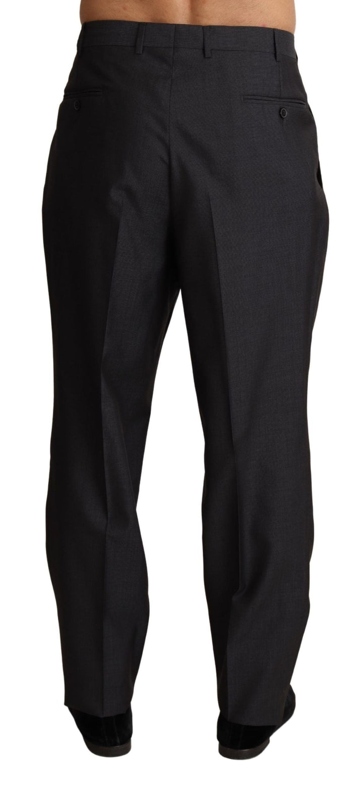 Men’s Dolce &amp; Gabbana Gray Wool Blend Formal Trousers Pants