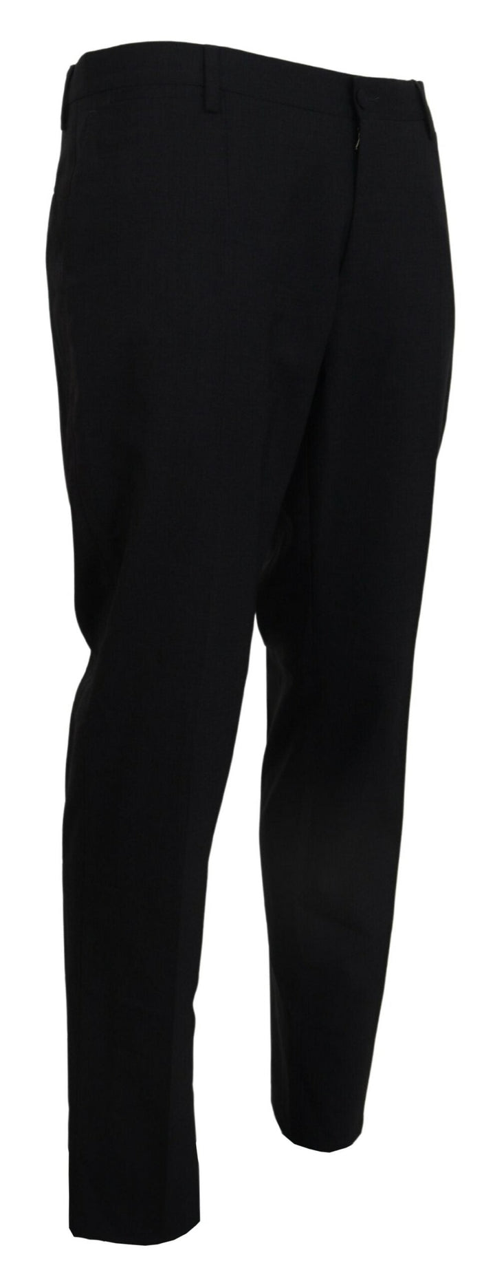 Dolce &amp; Gabbana Gray Wool Stretch Dress Formal Slim Fit Pant